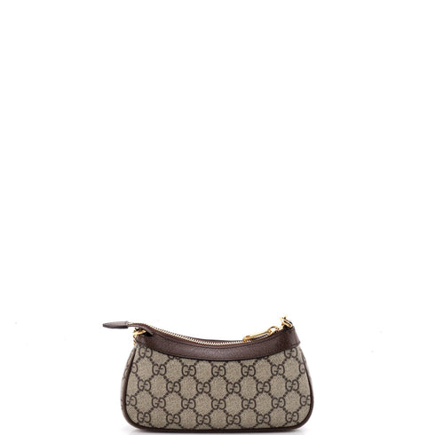 Ophidia Charm Shoulder Bag GG Coated Canvas with Leather Mini