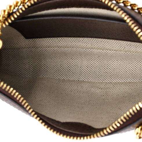 Ophidia Charm Shoulder Bag GG Coated Canvas with Leather Mini