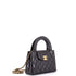 Kelly Top Handle Shopping Bag Quilted Shiny Aged Calfskin Mini