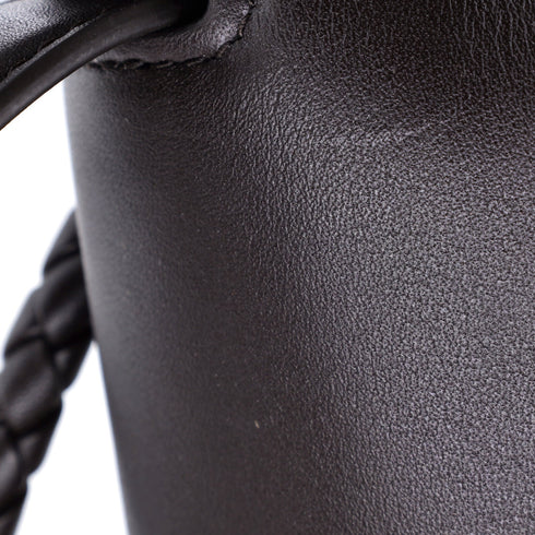 Ciao Ciao Top Handle Bag Leather with Intrecciato Detail Small
