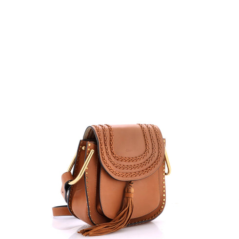 Hudson Handbag Whipstitch Leather Small