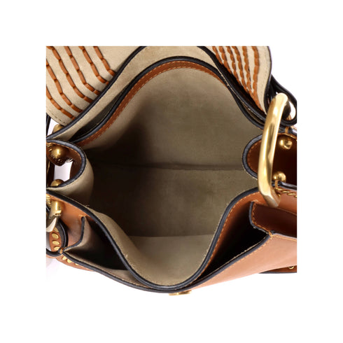 Hudson Handbag Whipstitch Leather Small
