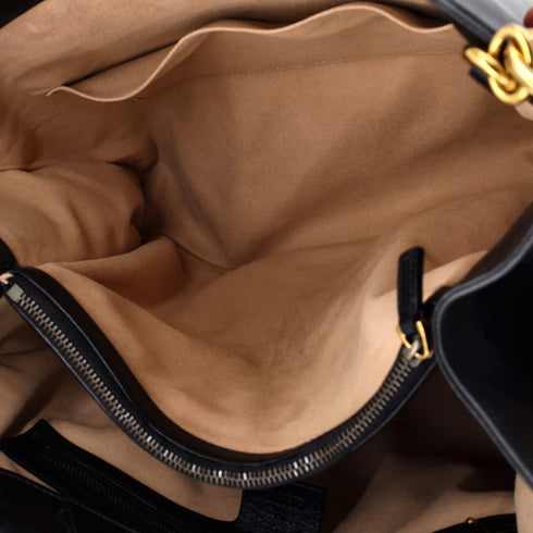 Diana NM Bamboo Handle Tote Leather Medium
