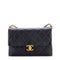 CC Adjustable Buckle Chain Flap Bag Quilted Calfskin Small