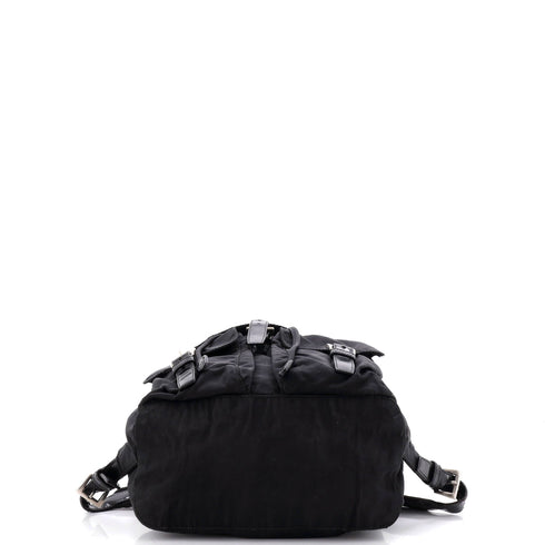 Double Front Pocket Backpack Tessuto Small