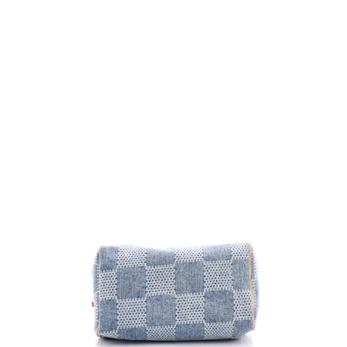 Speedy Bandouliere Bag 3D Damier Giant Denim 25