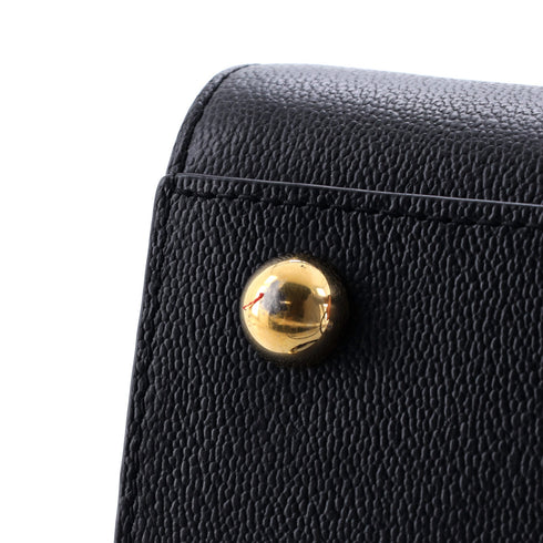 Banwell Tote Leather and House Check Canvas Mini