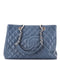 Grand Shopping Tote Quilted Caviar