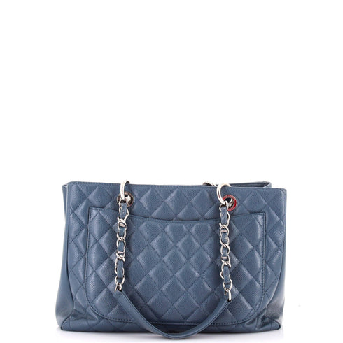 Grand Shopping Tote Quilted Caviar