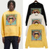 Palm Angels Sweatshirts Painted Mouth Logo Print Long Sleeve Crew Neck Sweater