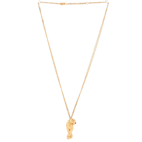 Panthere de Cartier Pendant Necklace 18K Yellow Gold with Tsavorite and Onyx