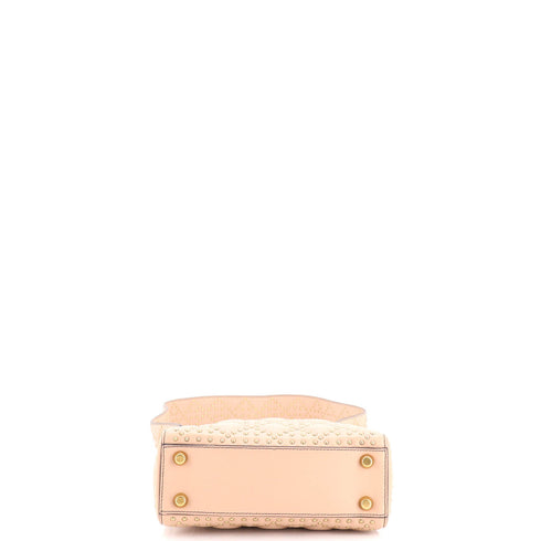 Supple Lady Dior Bag Cannage Studded Lambskin Small