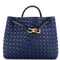 Andiamo Top Handle Bag Intrecciato Nappa and Denim Medium