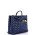 Andiamo Top Handle Bag Intrecciato Nappa and Denim Medium