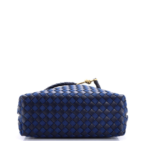 Andiamo Top Handle Bag Intrecciato Nappa and Denim Medium