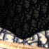 Basket Bag Wicker and Oblique Canvas Large