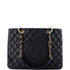 Grand Shopping Tote Quilted Caviar