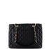 Grand Shopping Tote Quilted Caviar