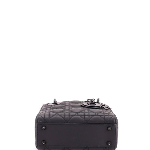 Ultra Matte Lady Dior Chain Bag Cannage Quilt Calfskin Mini