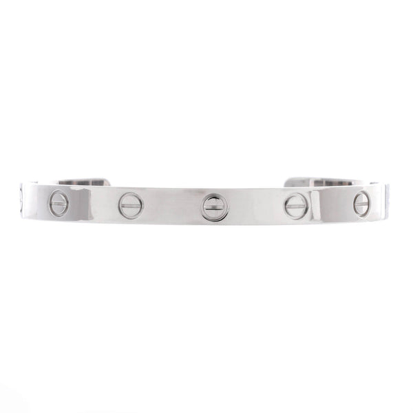 Love Cuff Bracelet 18K White Gold