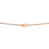 Love 3 Ring Pendant Necklace 18K Rose Gold and 18K White Gold with 6 Diamonds