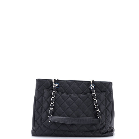 Grand Shopping Tote Quilted Caviar
