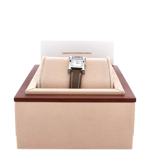 Heure H Quartz Watch Stainless Steel and Leather 17