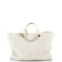 Deauville Tote Raffia with Glitter Detail Medium