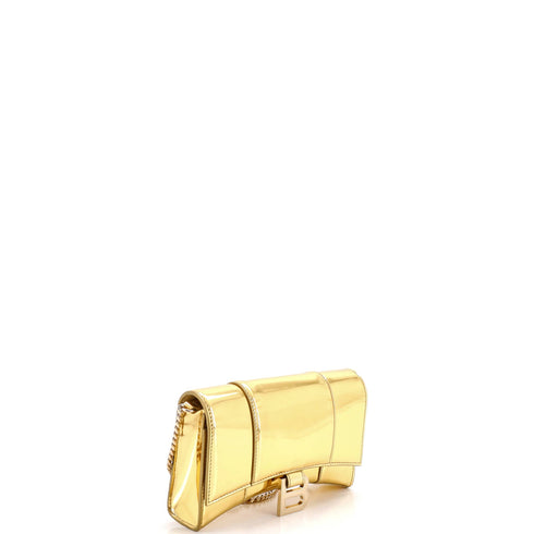 Hourglass Chain Wallet Leather