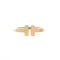 T Wire Ring 18K Yellow Gold