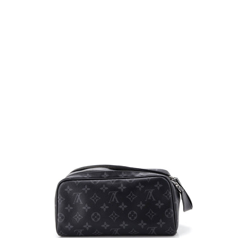 Dopp Kit Toiletry Pouch Monogram Eclipse Canvas