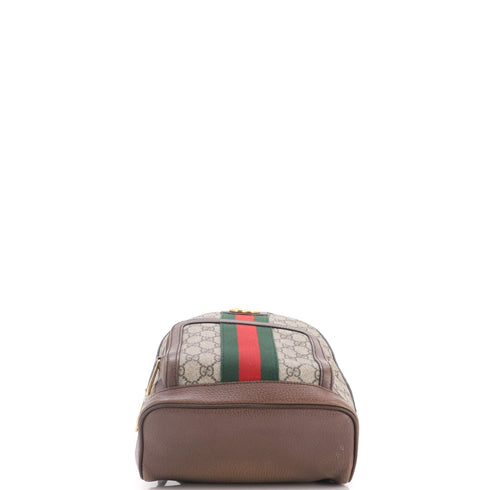 Ophidia Backpack GG Coated Canvas and Leather Small