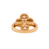 Vintage Alhambra Ring 18K Yellow Gold with Diamonds .48CT