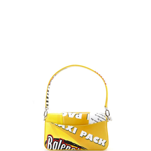 Hourglass Sling Convertible Shoulder Bag Printed Leather Small