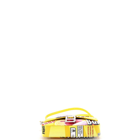 Hourglass Sling Convertible Shoulder Bag Printed Leather Small