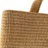 Logo Supple Tote Embroidered Raffia