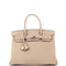 Birkin Handbag Poussiere Togo with Palladium Hardware 30
