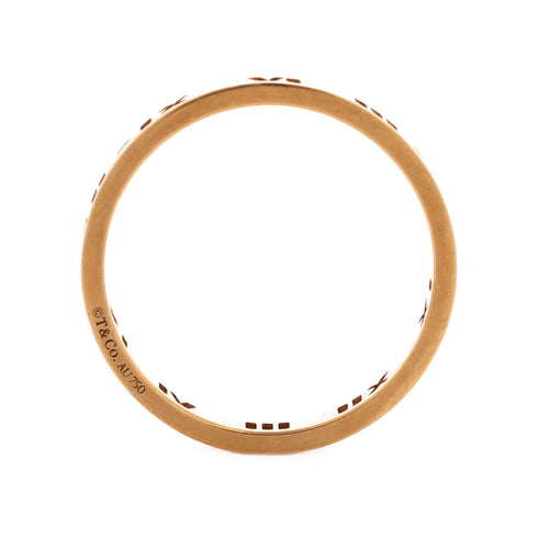 Atlas Pierced Ring 18K Rose Gold and Diamonds 3.5mm