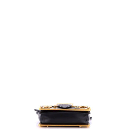 Cahier Crossbody Bag Embellished Leather Small
