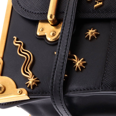 Cahier Crossbody Bag Embellished Leather Small