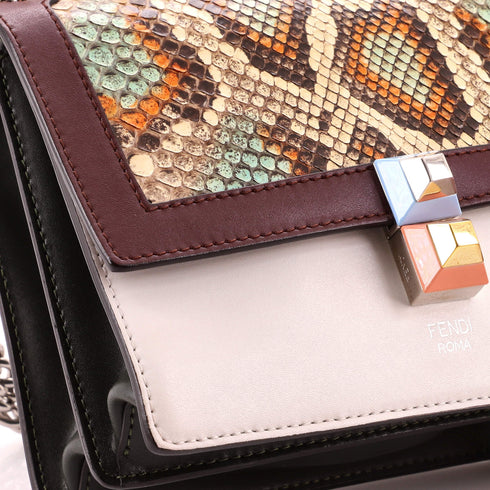Kan I Bag Python and Leather Small
