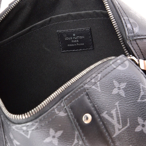 City Keepall Bag Reverse Monogram Eclipse Canvas