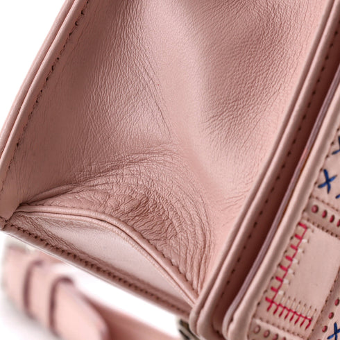 Diorama Flap Bag Embroidered Leather Small