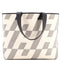 Cabas H en Biais Tote Canvas with Leather 40