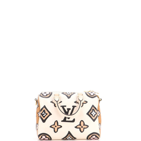 Speedy Bandouliere Bag Wild at Heart Monogram Giant 25