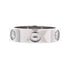 Love 3 Diamonds Band Ring 18K White Gold with Diamond