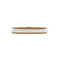 Two-Tone Milgrain Wedding Band Ring Platinum and 18K Yellow Gold Narrow