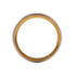 Two-Tone Milgrain Wedding Band Ring Platinum and 18K Yellow Gold Narrow