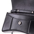 Hourglass Chain Wallet Leather with Crystal Detail