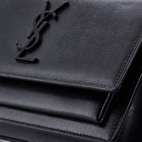 Sunset Top Handle Chain Wallet Leather